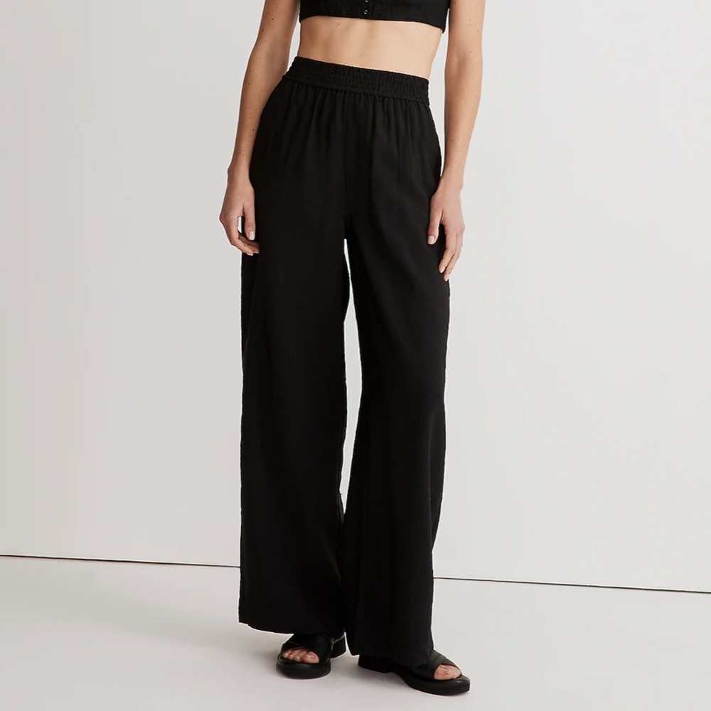 Madewell The Carley Wide-Leg Pant in Softdrape